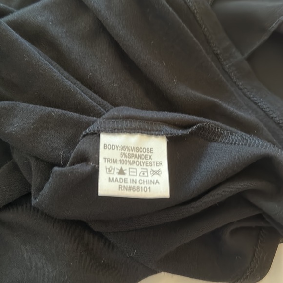 Like New! Worn Once! Belldini Rhinestone Top with Sheer Sleeves - Picture 7 of 7